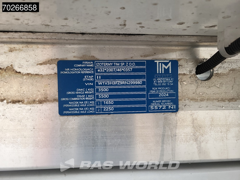 Малотоннажный рефрижератор Mercedes-Benz Sprinter 315 CDI Koelwagen Achterdeuren Thermo King C-250 Airco MBUX Koel Koeler Kühl Kühler Kühlwagen Kühlkoffer 17m3 Airco: фото 19