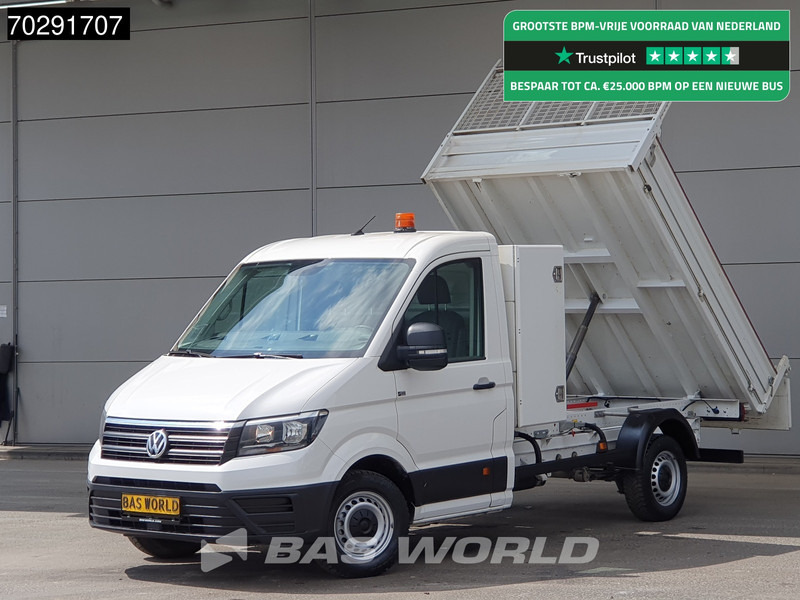 Volkswagen Crafter 140pk Open Laadbak met Kist Trekhaak Airco Euro6 Pritsche Pickup Open Box Airco Trekhaak - Малотоннажный бортовой грузовик: фото 1 Volkswagen Crafter 140pk Open Laadbak met Kist Trekhaak Airco Euro6 Pritsche Pickup Open Box Airco Trekhaak - Малотоннажный бортовой грузовик: фото 1