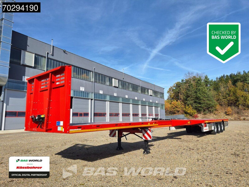 Kässbohrer Extendable (6 900 mm platform extension) 3 axles NEW! 3 axle maxima HD platform - Тентованный полуприцеп: фото 1 Kässbohrer Extendable (6 900 mm platform extension) 3 axles NEW! 3 axle maxima HD platform - Тентованный полуприцеп: фото 1