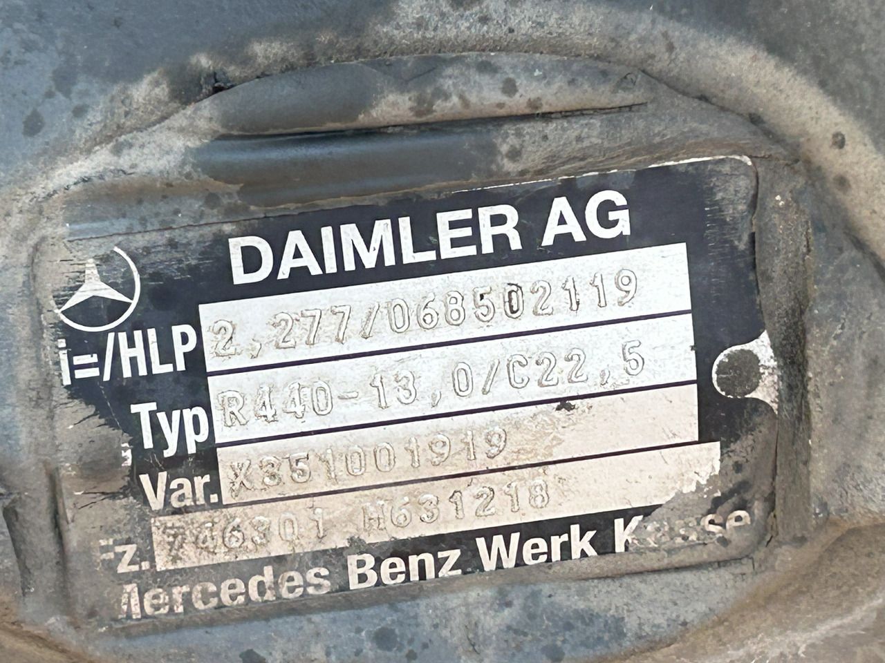 Дифференциал для Грузовиков DIFFERENTIAL AXLE INSERT R440-13,0 2,277 ACTROS MP4: фото 8 Дифференциал для Грузовиков DIFFERENTIAL AXLE INSERT R440-13,0 2,277 ACTROS MP4: фото 8