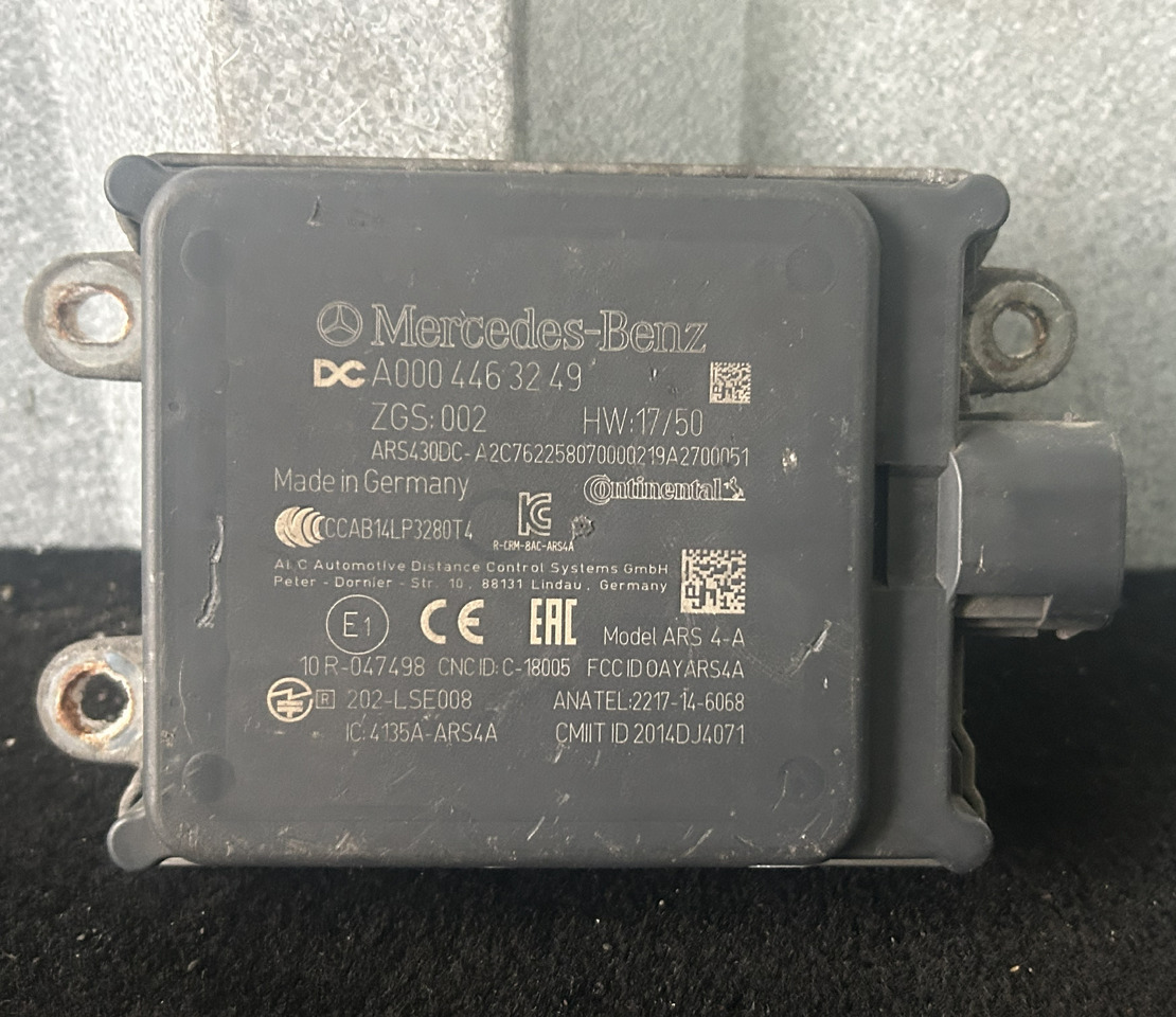 MERCEDES-BENZ RADAR DISTRONIC ACTROS MP5 - Блок управления: фото 1 MERCEDES-BENZ RADAR DISTRONIC ACTROS MP5 - Блок управления: фото 1