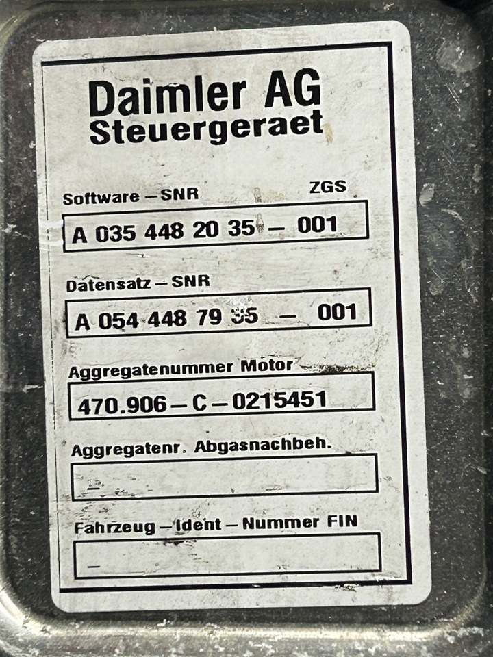 MERCEDES MCM 2.1 ACTROS MP4 OM 470 - Блок управления для Грузовиков: фото 4 MERCEDES MCM 2.1 ACTROS MP4 OM 470 - Блок управления для Грузовиков: фото 4