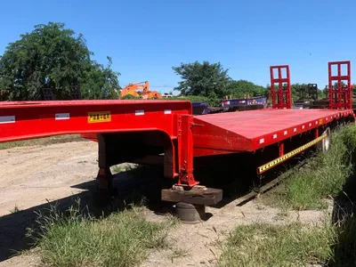 3 Axle 40-80 Tons Lowbed Semi Trailer for Sale to Africa - Низкорамный полуприцеп: фото 1 3 Axle 40-80 Tons Lowbed Semi Trailer for Sale to Africa - Низкорамный полуприцеп: фото 1
