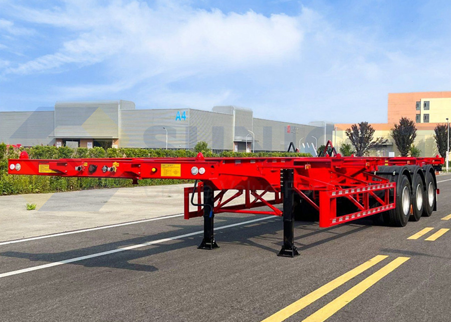 SUNIGHT CHINA New Skeleton Semi-Trailer For Shipping Container Transport - Шасси полуприцеп: фото 1 SUNIGHT CHINA New Skeleton Semi-Trailer For Shipping Container Transport - Шасси полуприцеп: фото 1