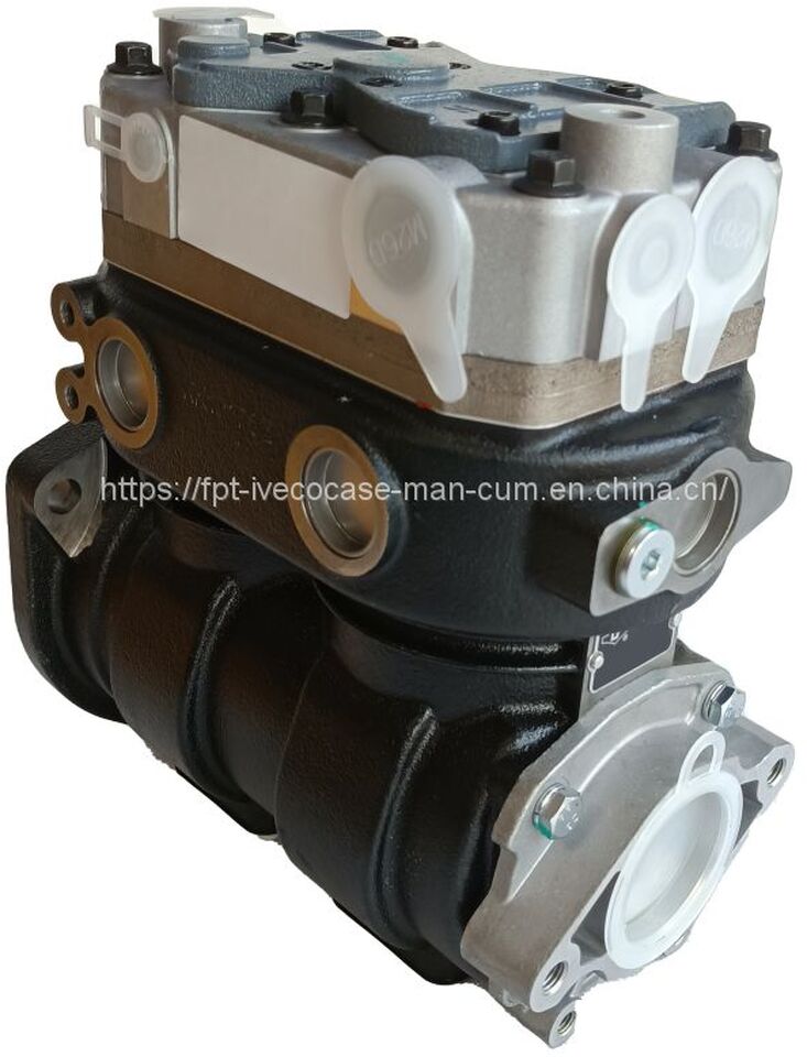 FPT IVECO CASE Cursor9 F2CFE614A*B041/F2CGE614F*V004 5802431166 Double cylinder air pump 504293730/5802497411 - Пневмокомпрессор: фото 2 FPT IVECO CASE Cursor9 F2CFE614A*B041/F2CGE614F*V004 5802431166 Double cylinder air pump 504293730/5802497411 - Пневмокомпрессор: фото 2