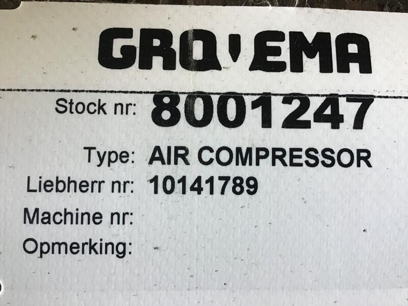 Liebherr Air Compressor - Двигатель и запчасти: фото 2 Liebherr Air Compressor - Двигатель и запчасти: фото 2