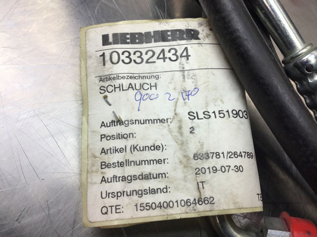 Liebherr Water Hose - Гидравлика: фото 4 Liebherr Water Hose - Гидравлика: фото 4