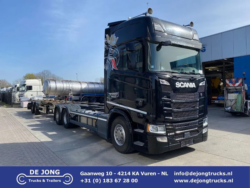 Scania S500 NGS BDF / Retarder / 6x2 + trailer - Грузовик-контейнеровоз/ Сменный кузов: фото 1 Scania S500 NGS BDF / Retarder / 6x2 + trailer - Грузовик-контейнеровоз/ Сменный кузов: фото 1