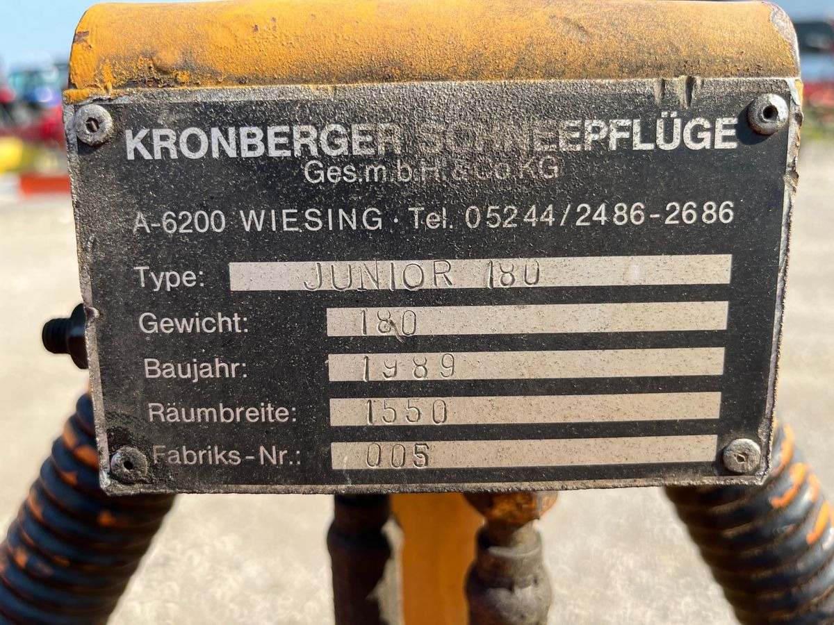 Kronberger Junior 180 - Отвал для снега для Коммунальной и специальной техники: фото 5 Kronberger Junior 180 - Отвал для снега для Коммунальной и специальной техники: фото 5