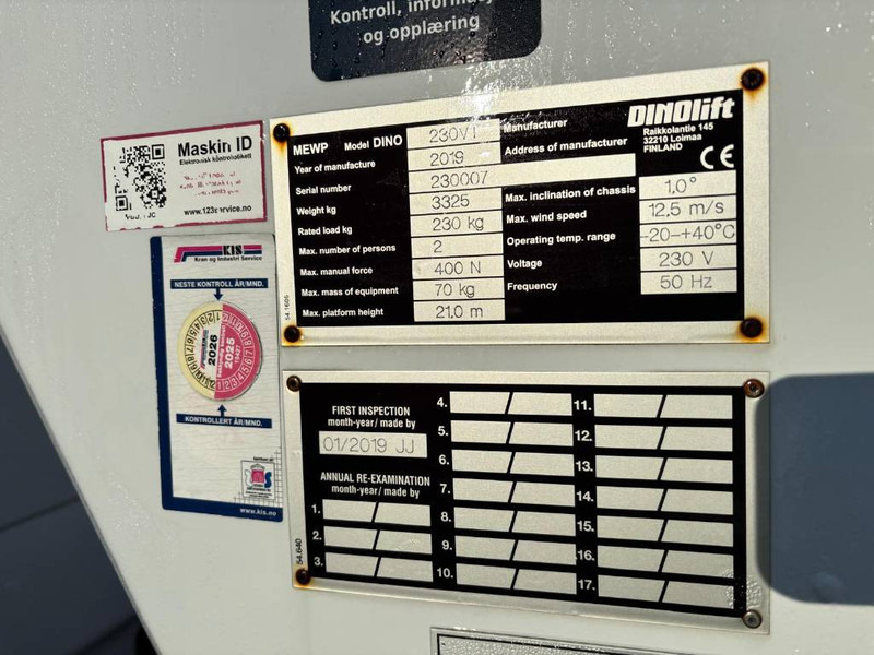 Dino 230 VT - Грузовик с подъемником: фото 5 Dino 230 VT - Грузовик с подъемником: фото 5