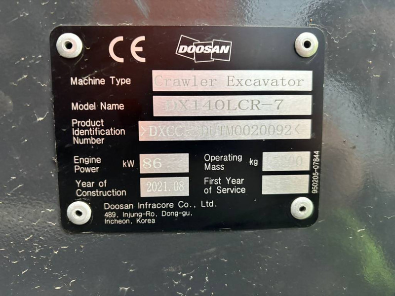 Гусеничный экскаватор Doosan DX 140 LCR-7: фото 6