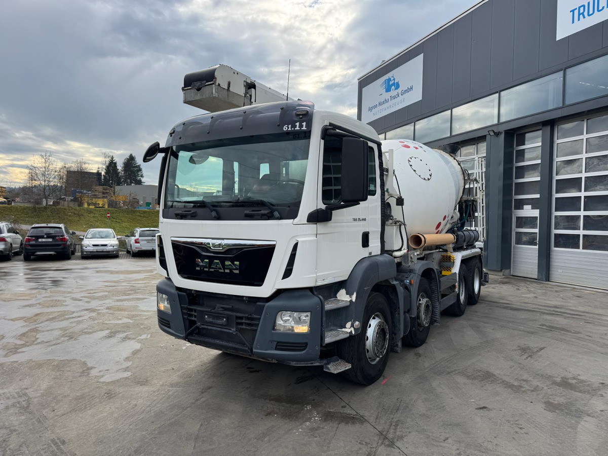 MAN TGS 35.440 8x4 Liebherr 9m3 Förderband 17M - Автобетоносмеситель: фото 1 MAN TGS 35.440 8x4 Liebherr 9m3 Förderband 17M - Автобетоносмеситель: фото 1