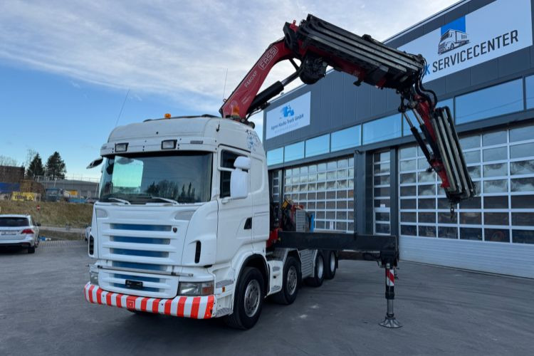 Scania R480 8x4 Fassi 660 SZM/Pritsche - Автоманипулятор: фото 1 Scania R480 8x4 Fassi 660 SZM/Pritsche - Автоманипулятор: фото 1