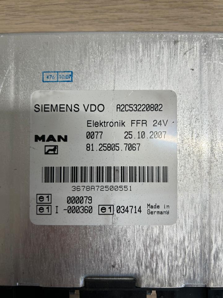 MAN SIEMENS VDO Elektronik FFR Steuergerät 81.25805.7067 - Блок управления для Грузовиков: фото 3 MAN SIEMENS VDO Elektronik FFR Steuergerät 81.25805.7067 - Блок управления для Грузовиков: фото 3
