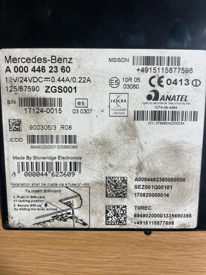 Mercedes-Benz Actros Tachograph FLEETBOARD A0004462360 - Тахограф для Грузовиков: фото 3 Mercedes-Benz Actros Tachograph FLEETBOARD A0004462360 - Тахограф для Грузовиков: фото 3