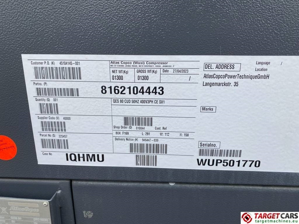 Новый Электрогенератор Atlas Copco QES80 Diesel 90KVA Generator 400/230V New Unused: фото 13