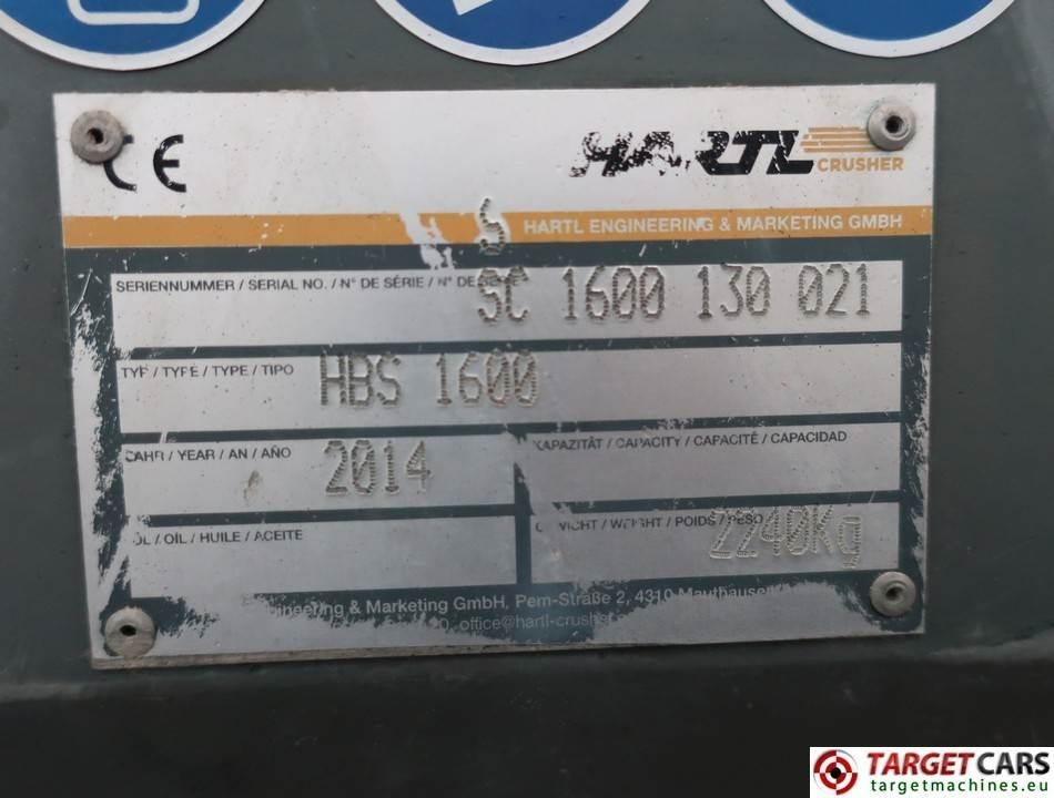 Новый Ковш для Строительной техники Hartl HBS 1600 Screening 160cm Bucket up to 22T UNUSED: фото 9