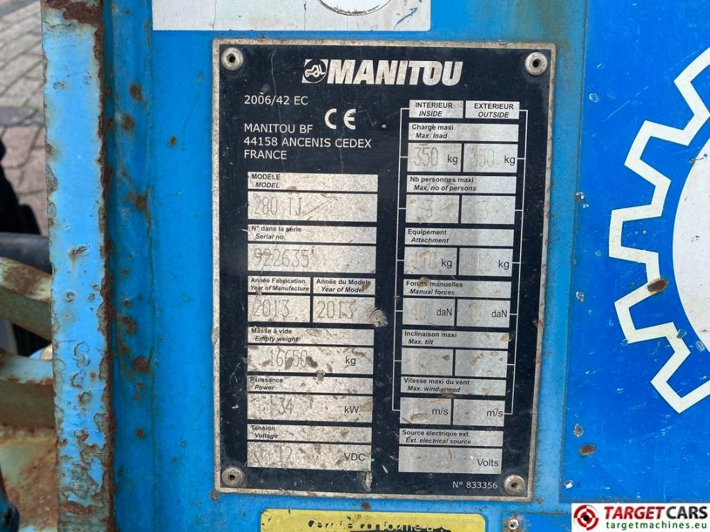 Телескопический подъемник Manitou 280TJ Telescopic 4x4x4 Diesel Boom WorkLift 2775cm: фото 10 Телескопический подъемник Manitou 280TJ Telescopic 4x4x4 Diesel Boom WorkLift 2775cm: фото 10