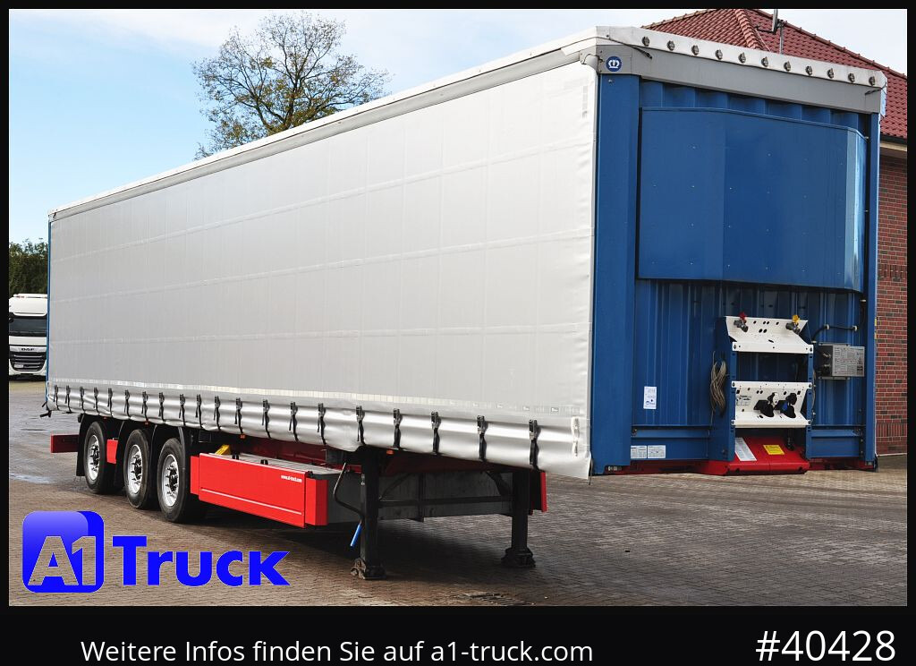 KRONE SD 27, Papier, Staplerhalterung, Bordwand, Lenkachse - Тентованный полуприцеп: фото 1 KRONE SD 27, Papier, Staplerhalterung, Bordwand, Lenkachse - Тентованный полуприцеп: фото 1