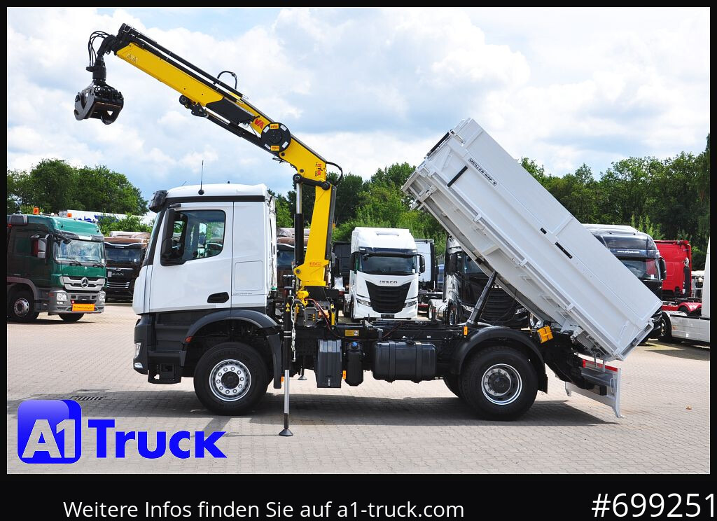 MERCEDES-BENZ Arocs 1840, Kipper + Kran,Funk Navi, - Автоманипулятор, Самосвал: фото 2 MERCEDES-BENZ Arocs 1840, Kipper + Kran,Funk Navi, - Автоманипулятор, Самосвал: фото 2