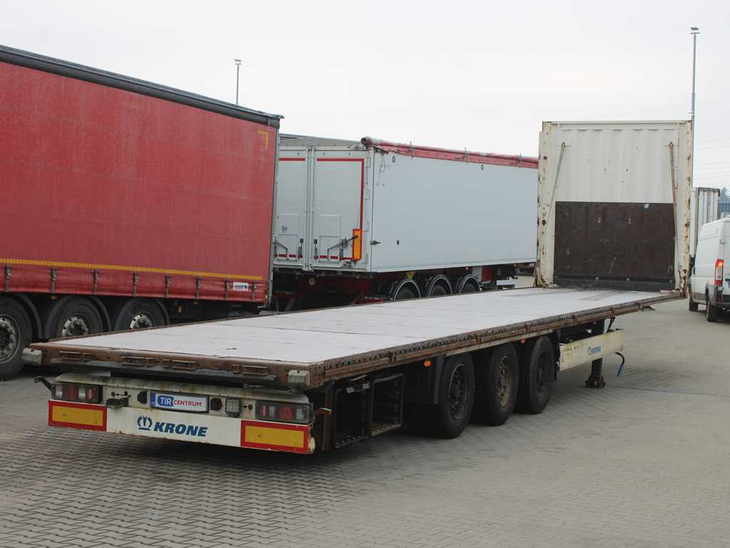 Krone SD, LIFTING AXLE, MULTILOCK - Полуприцеп бортовой/ Платформа: фото 4 Krone SD, LIFTING AXLE, MULTILOCK - Полуприцеп бортовой/ Платформа: фото 4