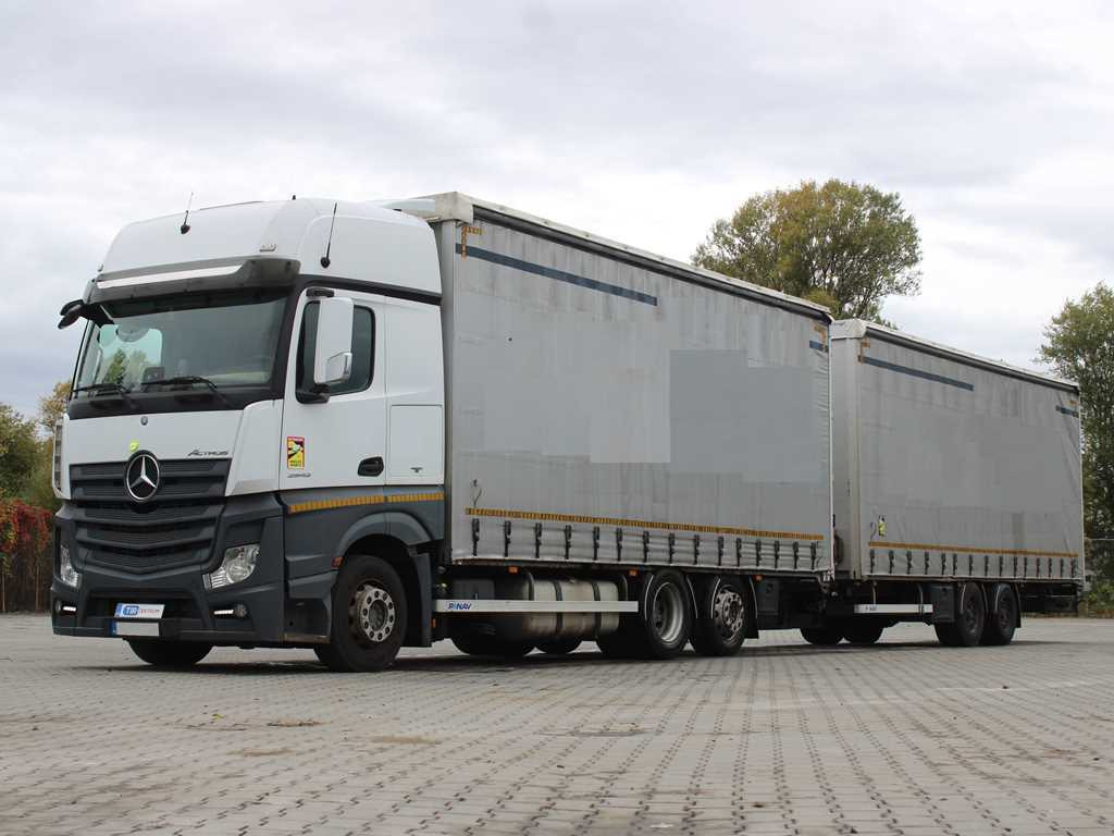 Mercedes-Benz Actros 2542, 6X2, LIFTING AXLE + PANAV TVK18M - Тентованный грузовик: фото 1 Mercedes-Benz Actros 2542, 6X2, LIFTING AXLE + PANAV TVK18M - Тентованный грузовик: фото 1