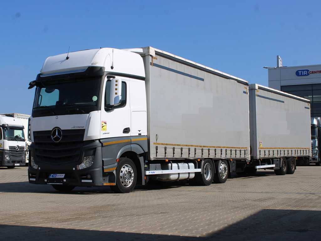 Mercedes-Benz Actros 2542, EURO 6, 6X2, AIR SUSPENSION + PANAV TV018M - Тентованный грузовик: фото 1 Mercedes-Benz Actros 2542, EURO 6, 6X2, AIR SUSPENSION + PANAV TV018M - Тентованный грузовик: фото 1