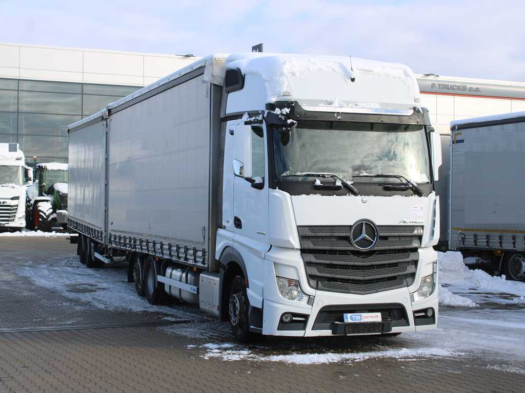 Mercedes-Benz Actros 2545, 6X2, EURO 6, AIR SUSPENSION, DRIVE-THROUGH + PANAV - Тентованный грузовик: фото 3 Mercedes-Benz Actros 2545, 6X2, EURO 6, AIR SUSPENSION, DRIVE-THROUGH + PANAV - Тентованный грузовик: фото 3