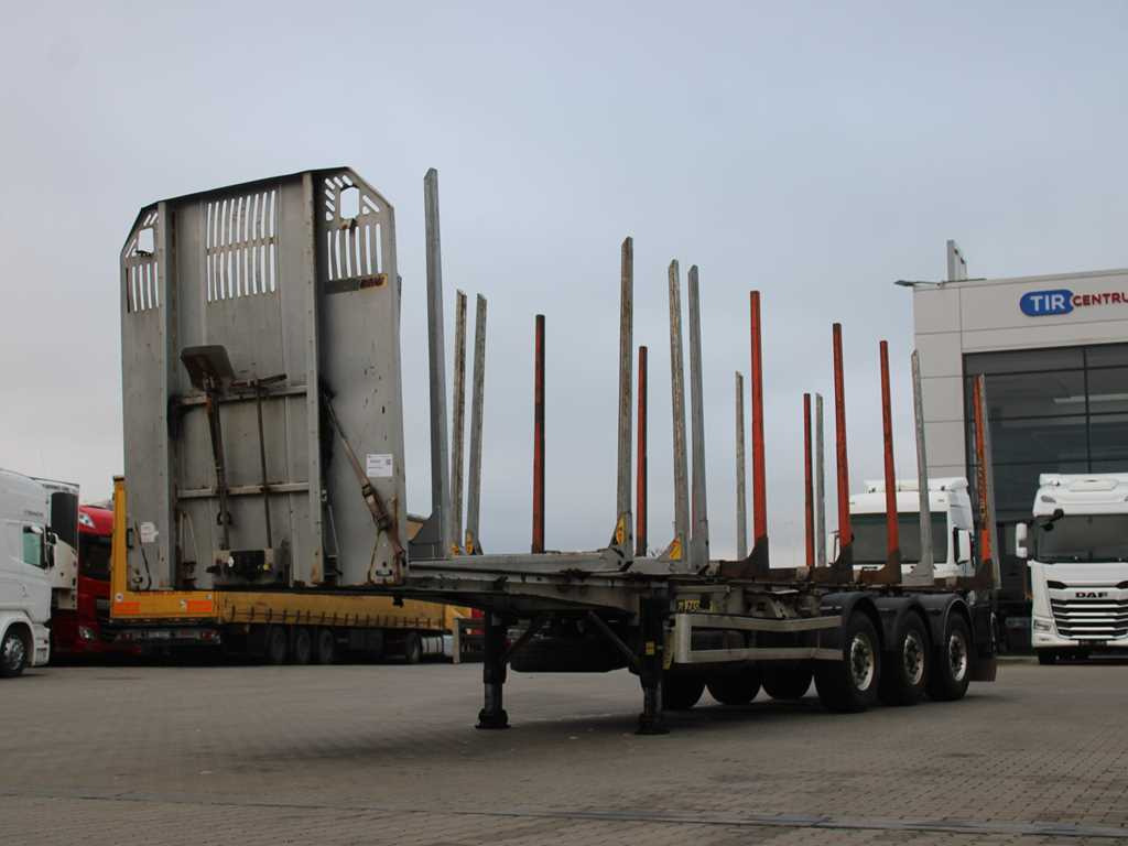 ZASŁAW D-651A, 2x LIFTING AXLE - Полуприцеп лесовоз: фото 1 ZASŁAW D-651A, 2x LIFTING AXLE - Полуприцеп лесовоз: фото 1