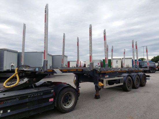 DOLL Holzauflieger H3S-12, Tydraul , Langholz, 2+4 verstellbare Rungenpaare, Langholz, Liftachse, - Полуприцеп лесовоз: фото 1 DOLL Holzauflieger H3S-12, Tydraul , Langholz, 2+4 verstellbare Rungenpaare, Langholz, Liftachse, - Полуприцеп лесовоз: фото 1