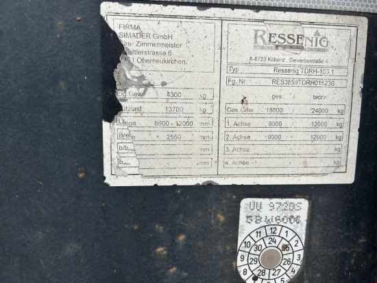 Прицеп лесовоз Ressenig 2-Achs Holztransporter ausziehbar: фото 14 Прицеп лесовоз Ressenig 2-Achs Holztransporter ausziehbar: фото 14