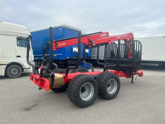 Новый Лесной прицеп STEPA M-16 Forstanhänger mit Steindl Palfinger Forstkran L, 2-Achsig 4- Rungenpaare: фото 6