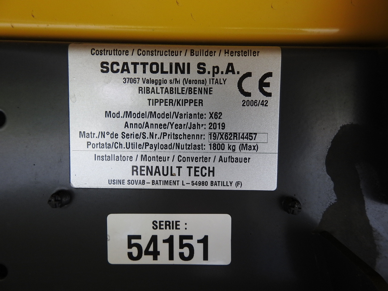 Малотоннажный самосвал RENAULT MASTER TIPPER CRUISE CONTROL NAVIGATION AIR CONDITIONING LED LIGHTS TWIN WHEELS LOAD WEIGHT 145HP: фото 32