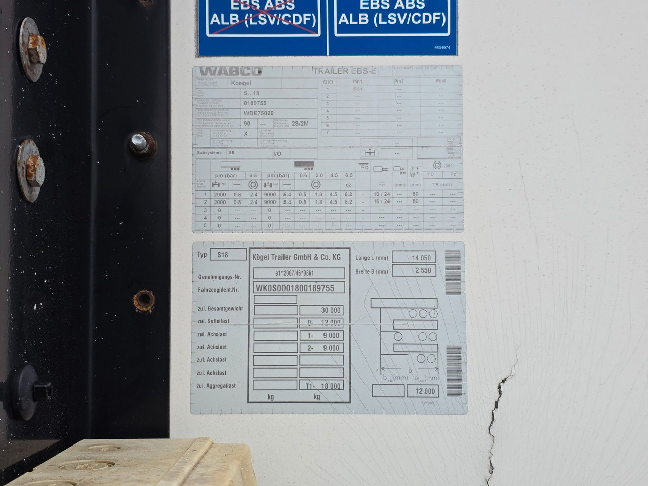 Полуприцеп-фургон Kögel S18 / Rolltor / Doppelstock / Alubalken: фото 42