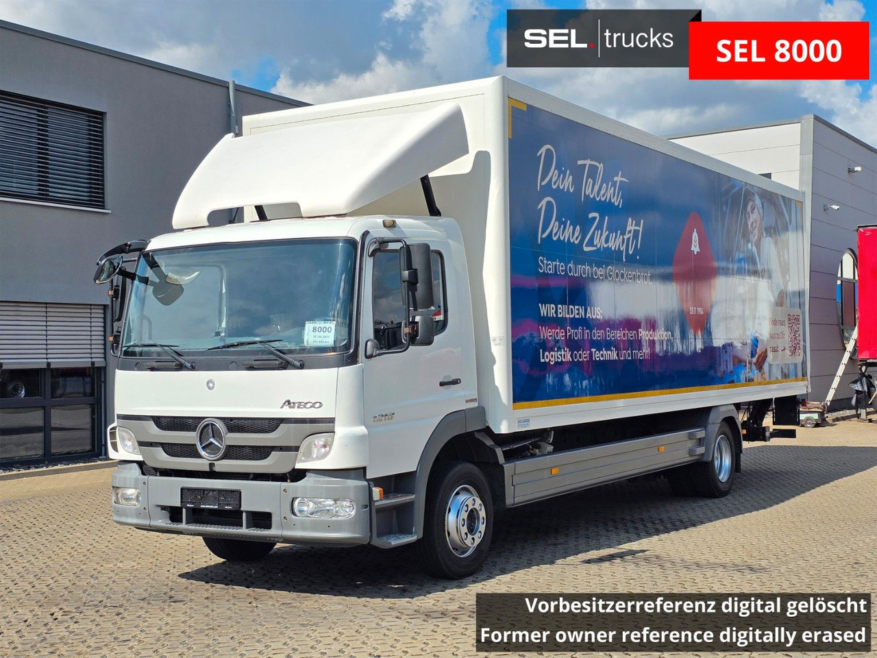 Mercedes-Benz Atego 1218 / Ladebordwand - Грузовик с закрытым кузовом: фото 1 Mercedes-Benz Atego 1218 / Ladebordwand - Грузовик с закрытым кузовом: фото 1