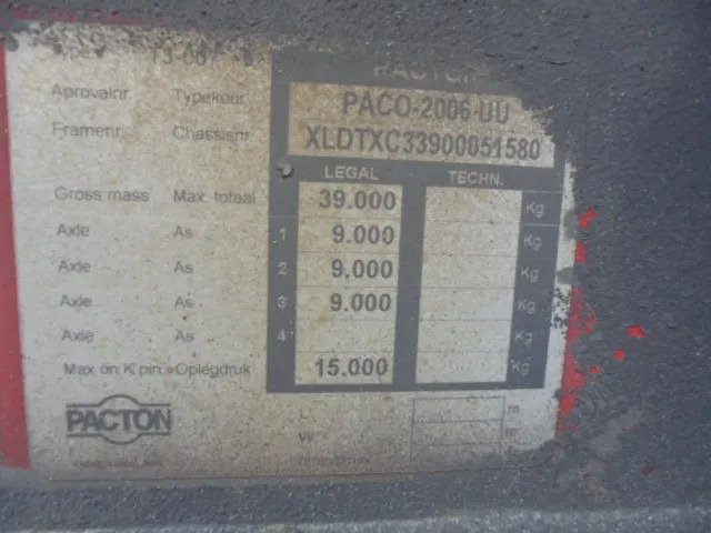 Полуприцеп-контейнеровоз/ Сменный кузов Pacton T3-007 40 45 FT: фото 14