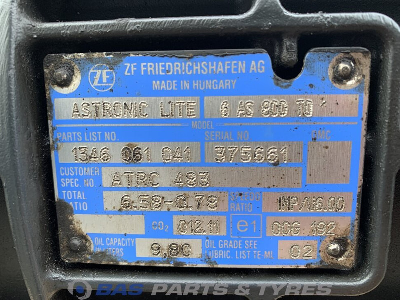 DAF LF Euro 6 - Коробка передач для Грузовиков: фото 5 DAF LF Euro 6 - Коробка передач для Грузовиков: фото 5