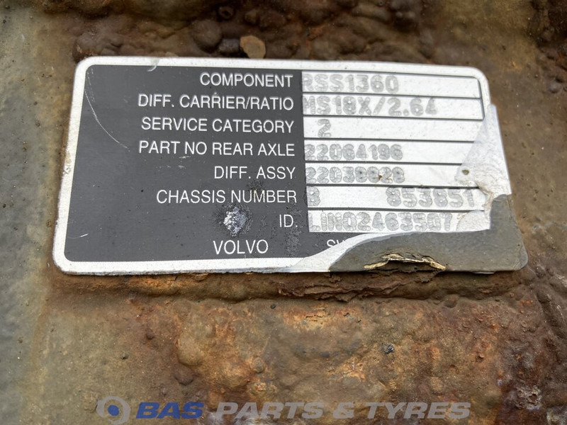 Meritor Differentieel Volvo RSS1360 P13180 - Дифференциал для Грузовиков: фото 5 Meritor Differentieel Volvo RSS1360 P13180 - Дифференциал для Грузовиков: фото 5