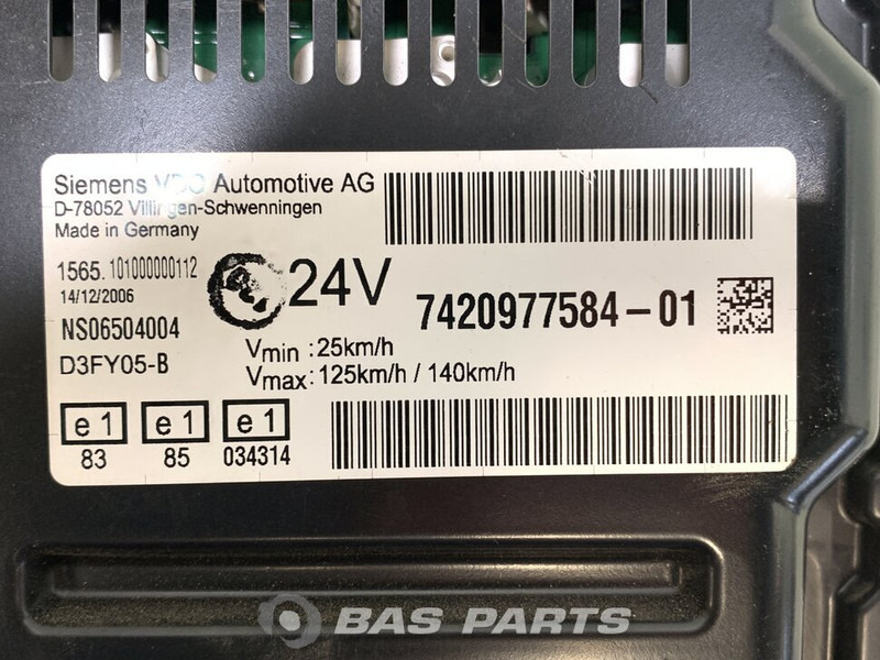 Renault Midlum Euro 4-5 Instrumentenpaneel Renault 7420977584 - Приборная панель для Грузовиков: фото 3 Renault Midlum Euro 4-5 Instrumentenpaneel Renault 7420977584 - Приборная панель для Грузовиков: фото 3