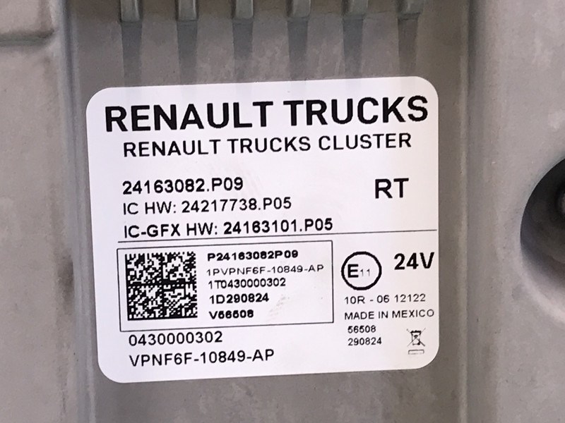 Renault T-Serie Evolution Instrumentenpaneel Renault 7424163082 - Приборная панель для Грузовиков: фото 3 Renault T-Serie Evolution Instrumentenpaneel Renault 7424163082 - Приборная панель для Грузовиков: фото 3