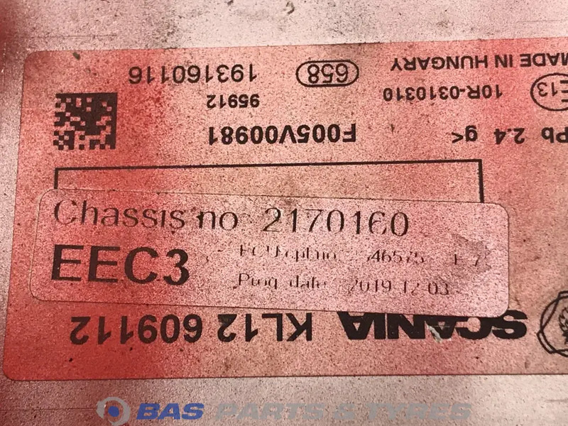 Scania EEC3 Regeleenheid Scania 2237514 - Электрическая система для Грузовиков: фото 3 Scania EEC3 Regeleenheid Scania 2237514 - Электрическая система для Грузовиков: фото 3