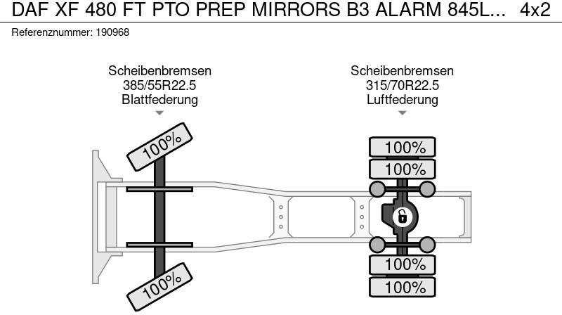 DAF XF 480 FT PTO PREP MIRRORS B3 ALARM 845L TANK - COMING SOON - Тягач: фото 2 DAF XF 480 FT PTO PREP MIRRORS B3 ALARM 845L TANK - COMING SOON - Тягач: фото 2