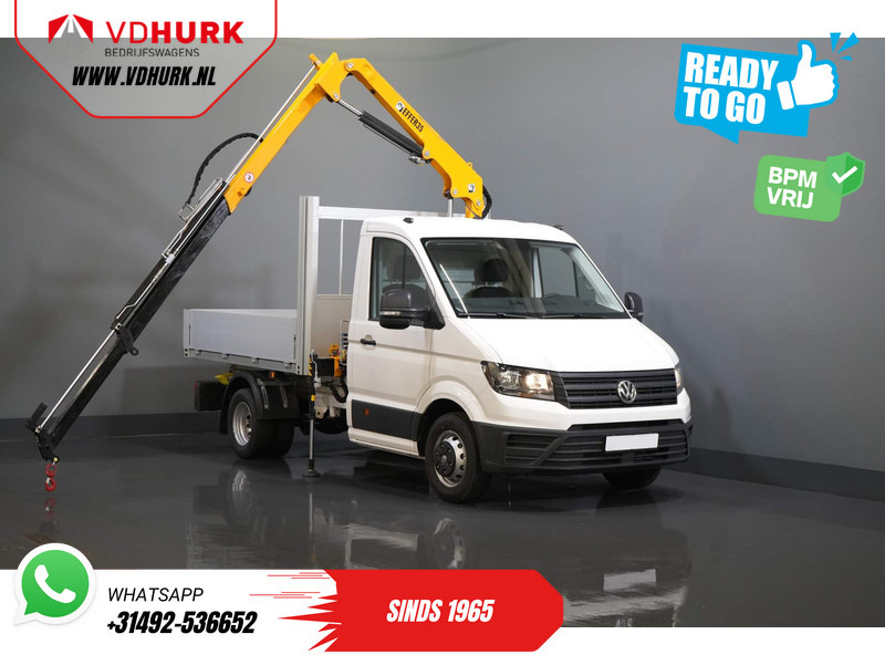 Volkswagen Crafter 50 165 pk Effer 352S Kraan/ Crane/ Kran/ Autokran/ PTO/ Open laadbak/ Dubbel Lucht - Малотоннажный бортовой грузовик: фото 1 Volkswagen Crafter 50 165 pk Effer 352S Kraan/ Crane/ Kran/ Autokran/ PTO/ Open laadbak/ Dubbel Lucht - Малотоннажный бортовой грузовик: фото 1