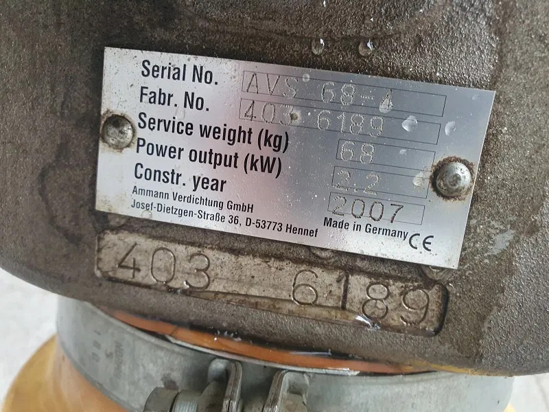 Ammann Amman AVS 68.4 -stock id T8 - Навесное оборудование для Строительной техники: фото 2 Ammann Amman AVS 68.4 -stock id T8 - Навесное оборудование для Строительной техники: фото 2