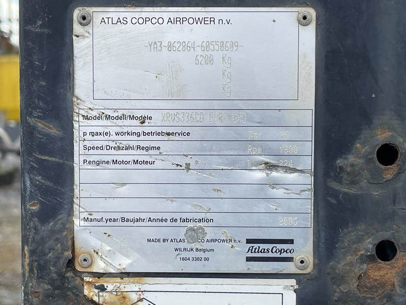 Atlas-Copco XRVS 336 CD - Воздушный компрессор: фото 2 Atlas-Copco XRVS 336 CD - Воздушный компрессор: фото 2