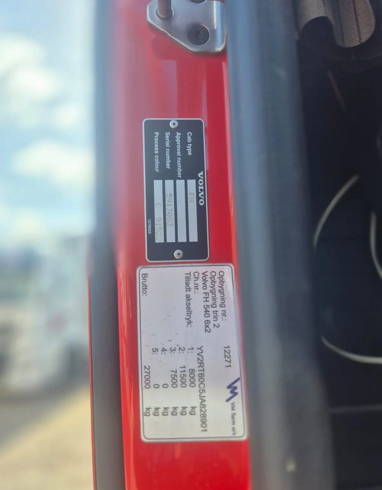 Volvo FH 540 oś skrętna Euro 6 - Грузовик-шасси: фото 3 Volvo FH 540 oś skrętna Euro 6 - Грузовик-шасси: фото 3