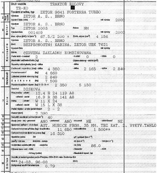 Zetor 9641 Forterra turbo - Лесной трактор: фото 5 Zetor 9641 Forterra turbo - Лесной трактор: фото 5