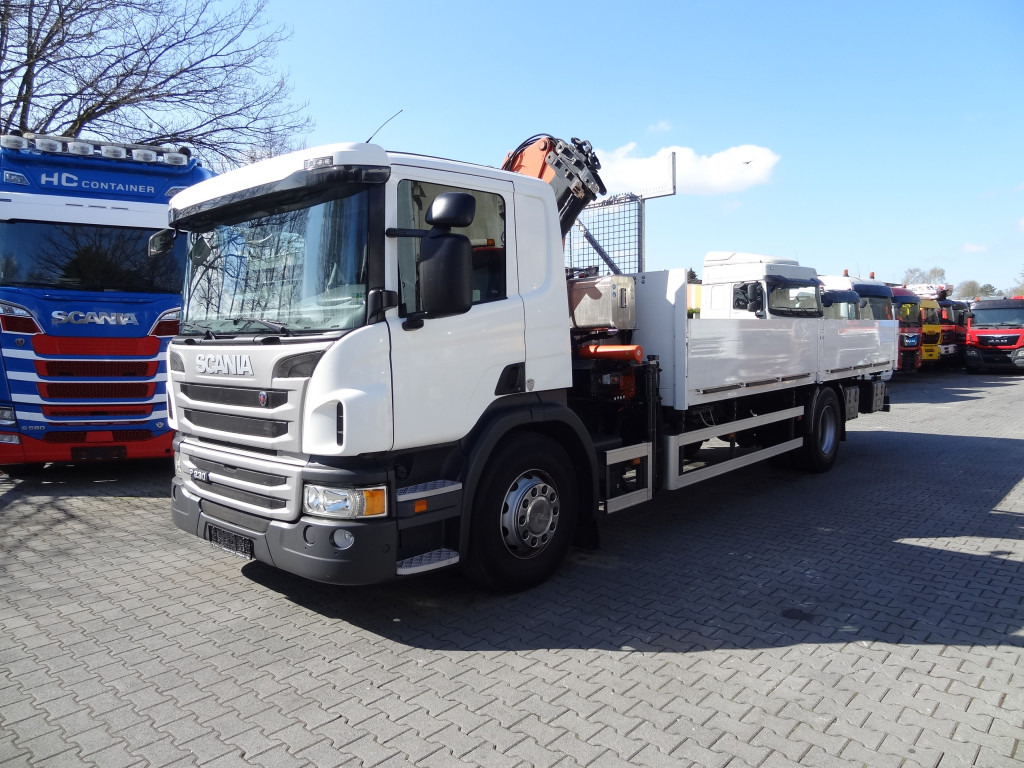 Scania P230 4X2 Kran Atlas 92.2 A2 - Грузовик бортовой/ Платформа, Автоманипулятор: фото 1 Scania P230 4X2 Kran Atlas 92.2 A2 - Грузовик бортовой/ Платформа, Автоманипулятор: фото 1