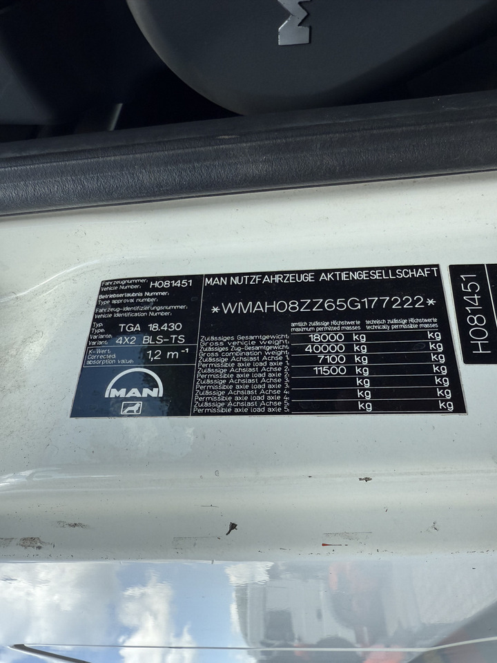 MAN TGA 18.430 Kran Palfinger 16502 bis 26.5 Meter - Тягач: фото 5 MAN TGA 18.430 Kran Palfinger 16502 bis 26.5 Meter - Тягач: фото 5