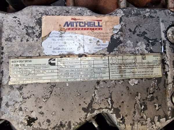 Cummins QSB4.5 CPL 8725 Engine (Plant) - Двигатель для Строительной техники: фото 2 Cummins QSB4.5 CPL 8725 Engine (Plant) - Двигатель для Строительной техники: фото 2